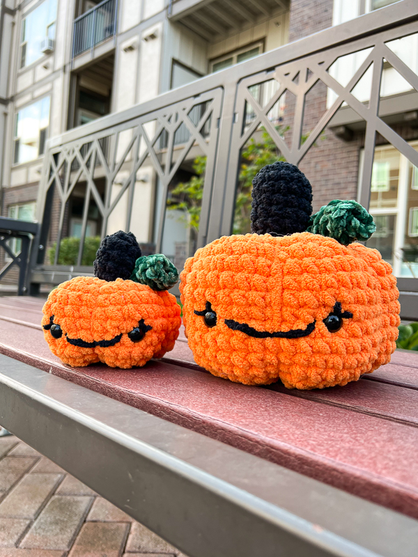 Finger Knitted Yarn Pumpkin - A Wonderful Thought