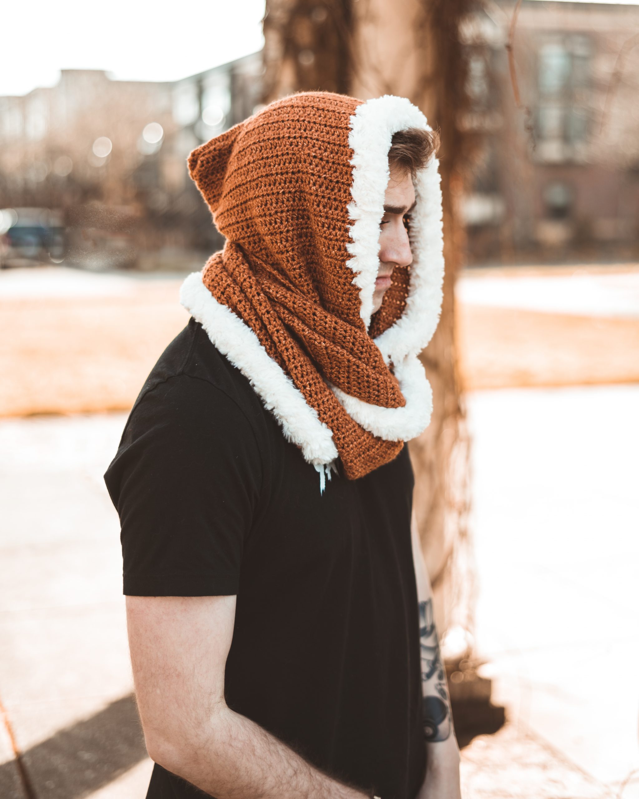 Bushy Tail Crochet Scarf - Knot Bad