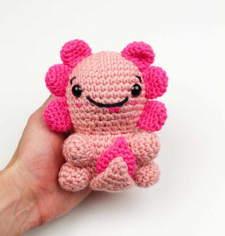 Crochet Axolotl Amigurumi - Knot Bad