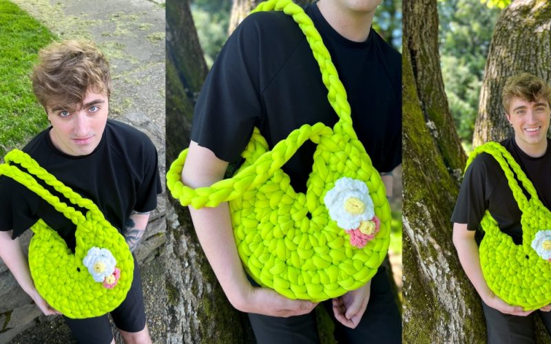 Tubular Lilly Pad Bag Free Crochet Pattern