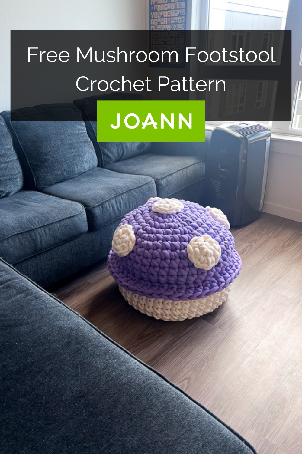 Quick Point Footstool Pattern Free Crochet Mushroom Footstool Pattern With JOANN - Knot Bad